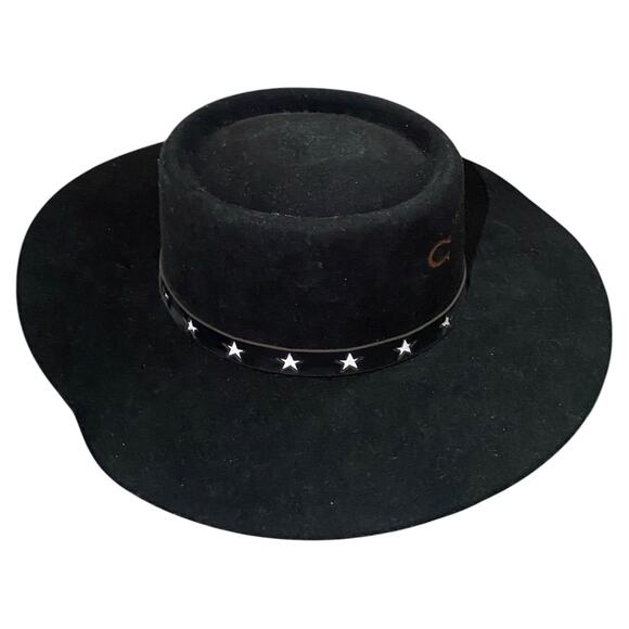 Charlie 1 Horse Cosmic Cowgirl Black Felt Hat Wool Cowboy 